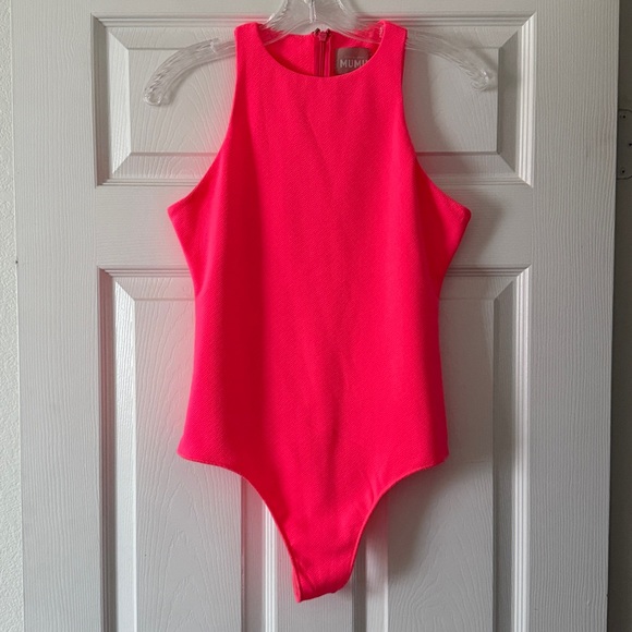 Show Me Your MuMu Neon Pink Best Bodysuit Size Medium - Picture 2 of 7